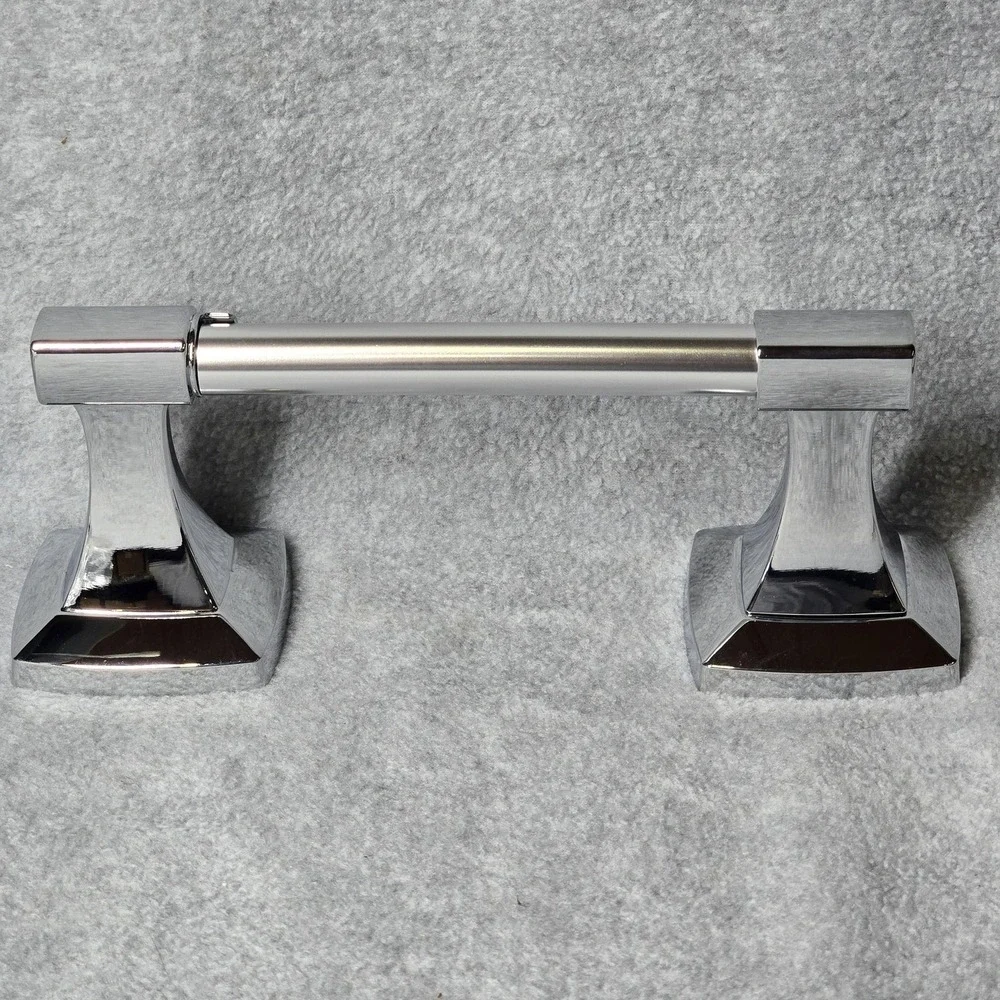 Delta Portwood Toilet Paper Holder Chrome Wall Mount Bathroom Hardware Set